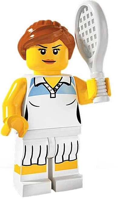 Лего Минифигурки 3-й выпуск 8803-10 Теннисистка