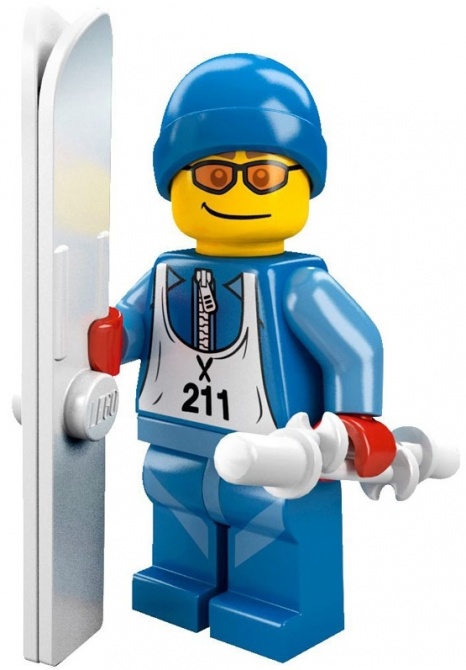 Лего Минифигурки 2-й выпуск 8684-12 Лыжник