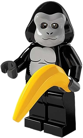 Лего Минифигурки 3-й выпуск 8803-12 Парень в костюме гориллы