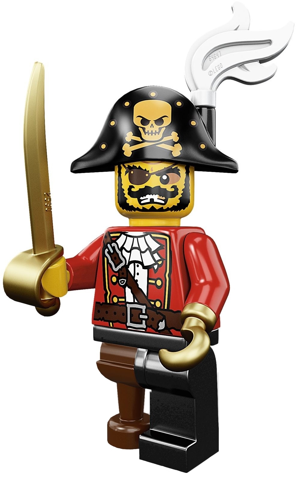 Лего Минифигурки 8-й выпуск 8833-15 Капитан пиратов