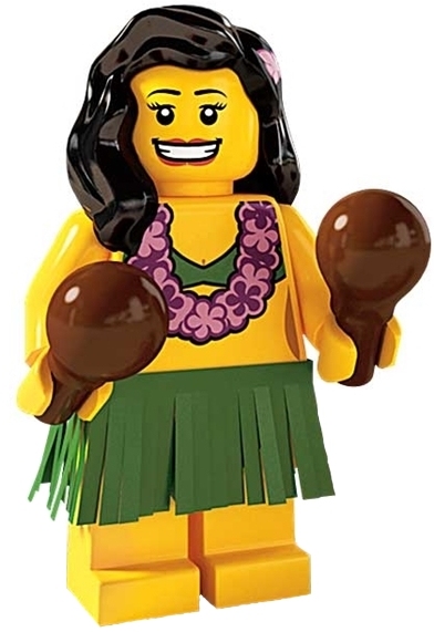 Лего Минифигурки 3-й выпуск 8803-12 Гавайская танцовщица
