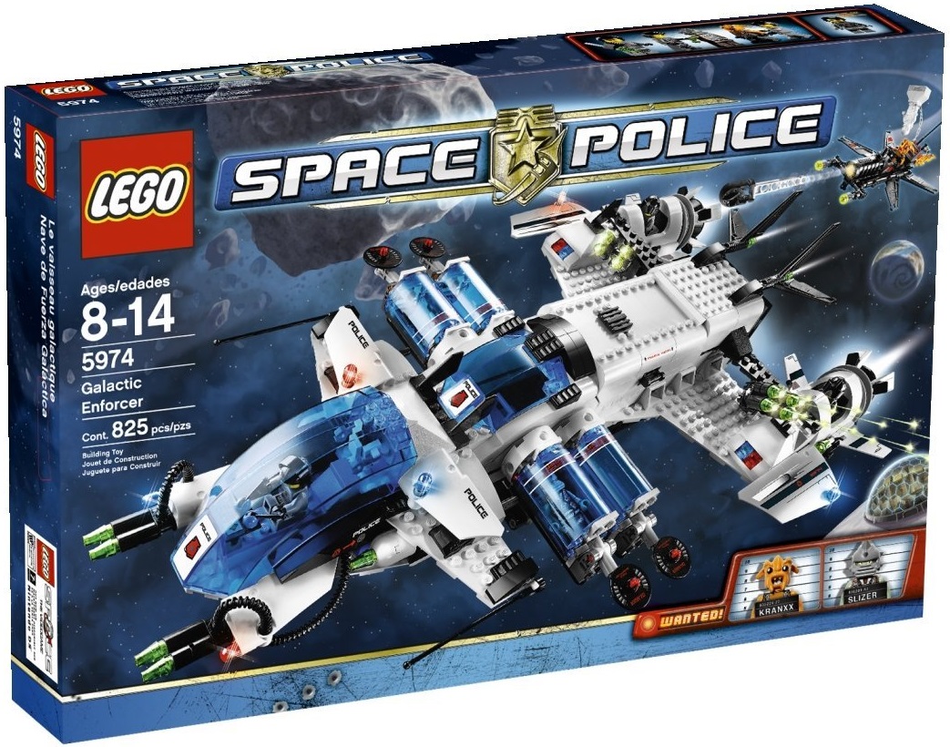 Лего Космическая полиция 5974 Корабль с межгалактическим двигателем