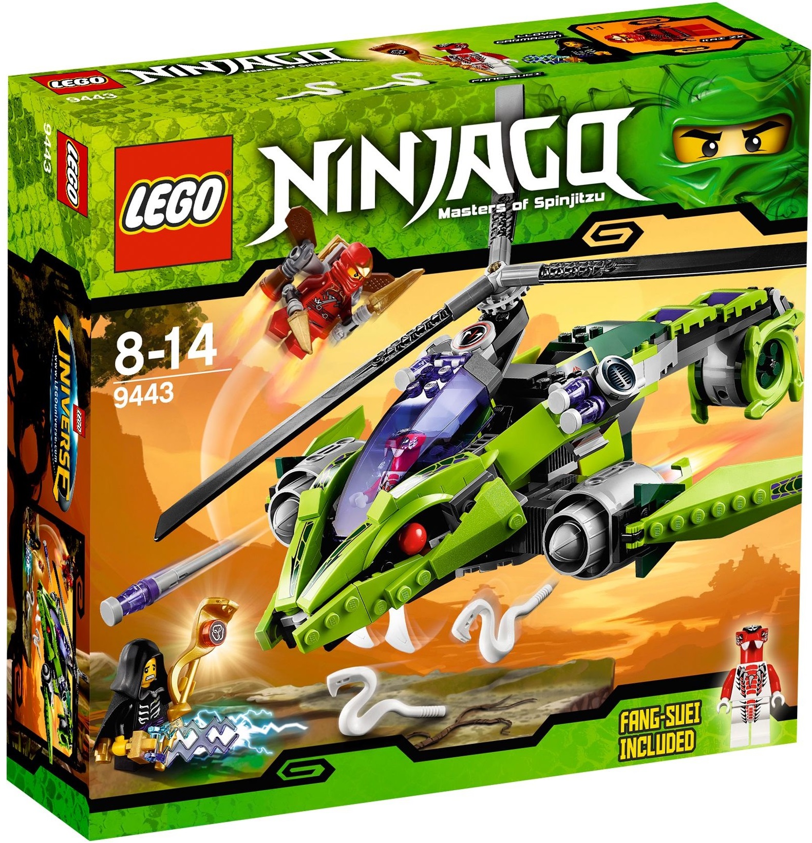 Лего Ниндзя Го 9443 Змеиный вертолет