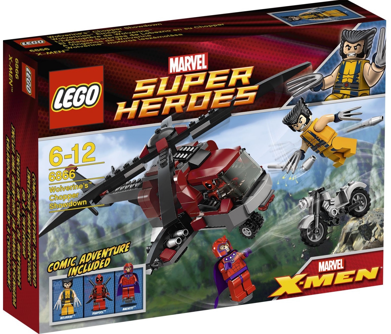 Лего Супер Герои Marvel Вертолет Росомахи 6866