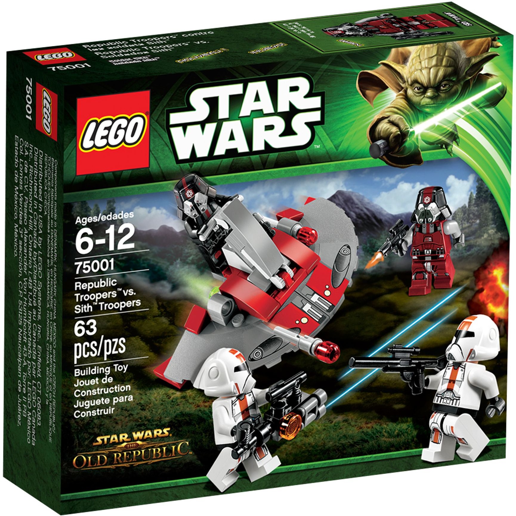 Лего Star Wars  75001 Солдаты Республики против воинов Ситхов