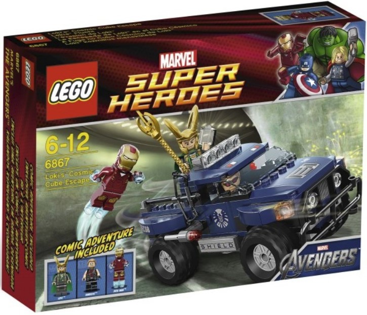 Лего Супер Герои Marvel Побег Локи с Космическим Кубом 6867