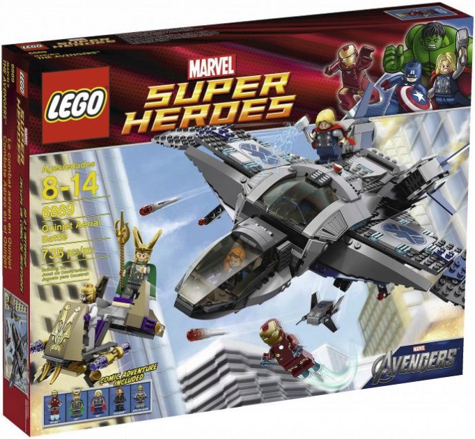 Лего Супер Герои Marvel Воздушное сражение Квинджета 6869