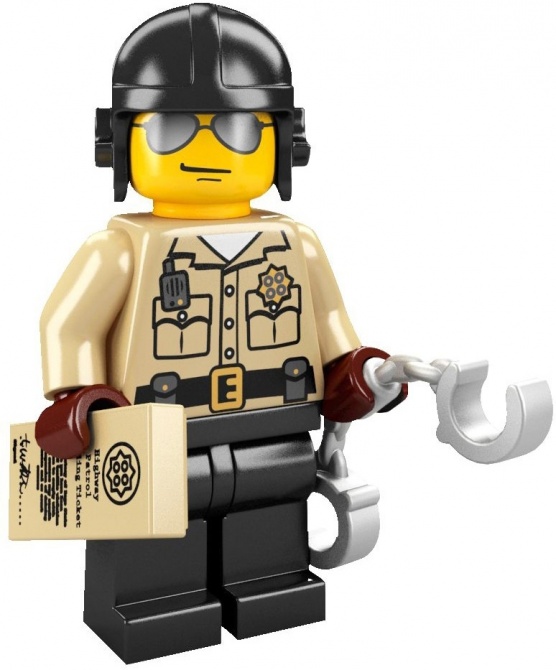 Лего Минифигурки 2-й выпуск 8684-6 Транспортный полицейский