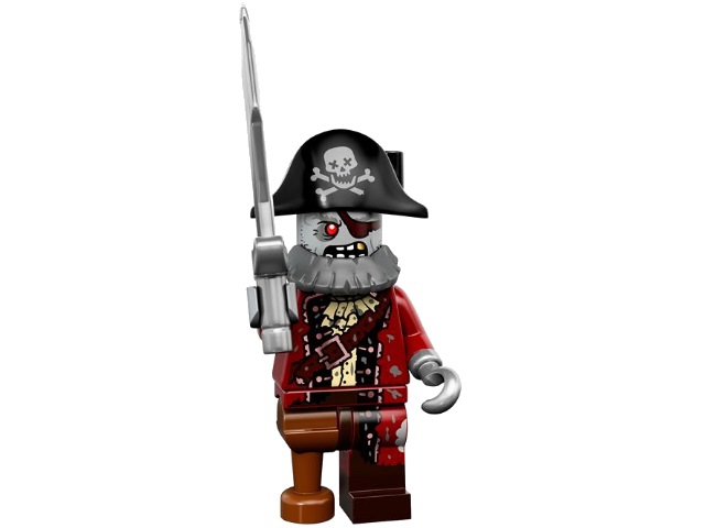 Лего Минифигурки 14-й выпуск 71010-2 Пират-зомби