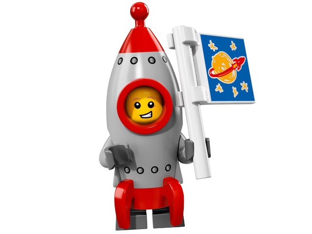Лего Минифигурки 17-й выпуск 71018-13 Парень в костюме ракеты