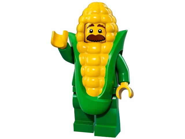 Лего Минифигурки 17-й выпуск 71018-4 Парень в костюме кукурузного початка