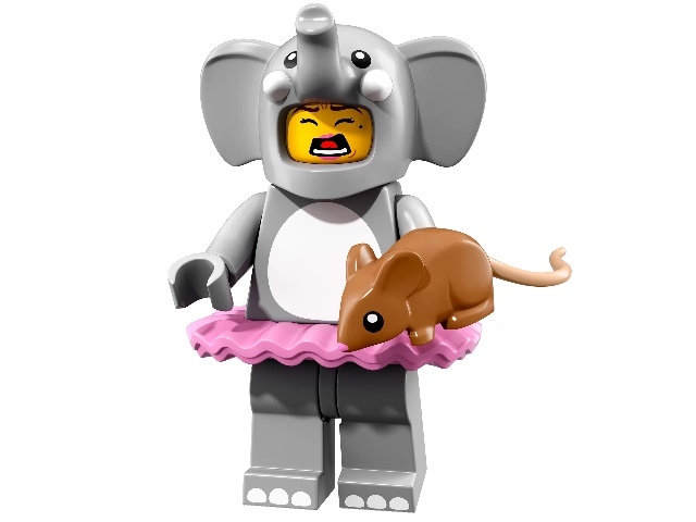 Лего Минифигурки 18-й выпуск 71021-1 Девочка в костюме слонёнка