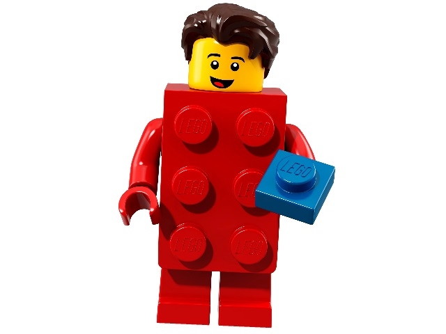 Лего Минифигурки 18-й выпуск 71021-2 Парень в костюме кубика Лего