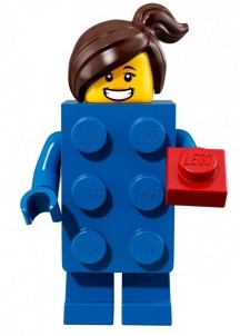 Лего Минифигурки 18-й выпуск 71021-3 Девочка в костюме кубика Лего