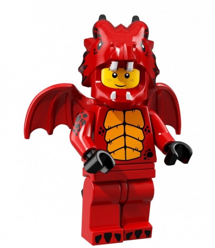 Лего Минифигурки 18-й выпуск 71021-7 Парень в костюме дракона