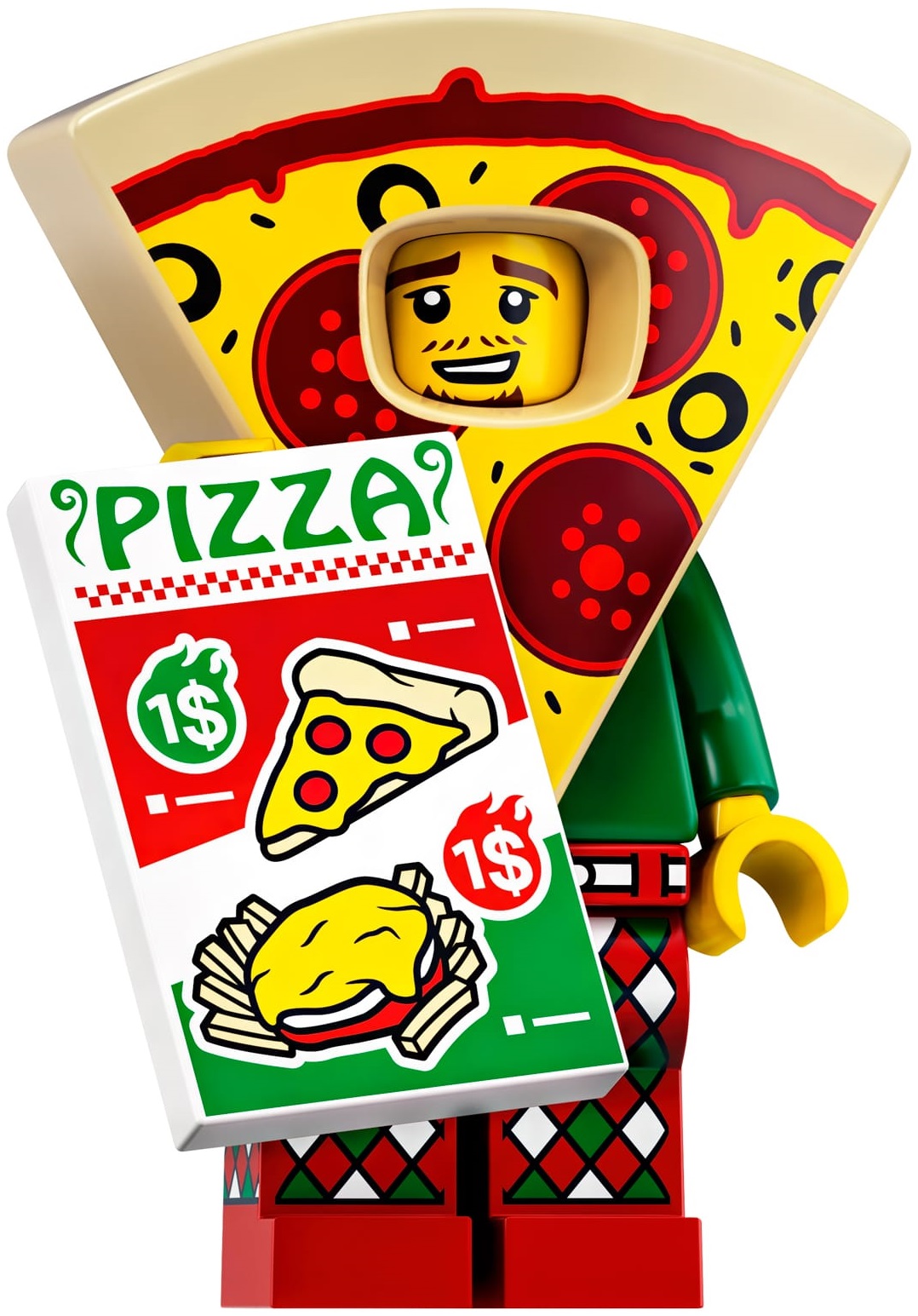Лего Минифигурки 19-й выпуск 71025-10 Парень в костюме пиццы