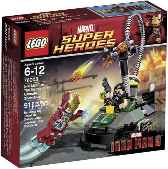 Лего Супер Герои Marvel Железный человек против Мандарина 76008