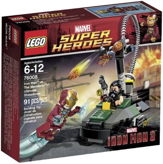 Лего Супер Герои Marvel 76008 Железный человек против Мандарина