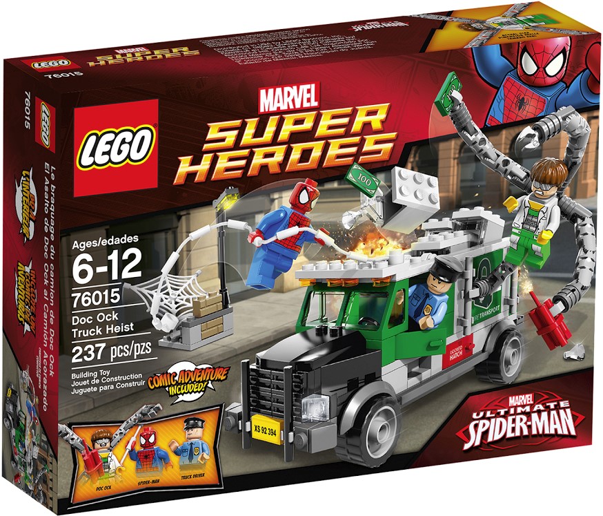 Лего Супер Герои Marvel Человек-паук против Доктора Осьминога: ограбление грузовика 76015
