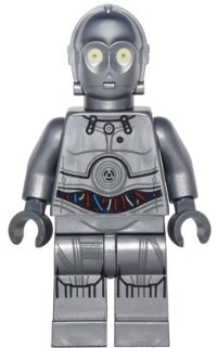 Лего Star Wars Протокольный дроид U-3PO (cеребристый)