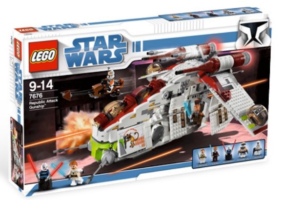 Лего Star Wars 7676 Атакующий корабль республиканцев