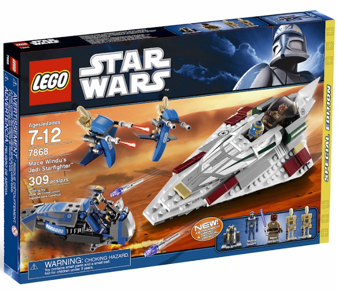 Лего Star Wars 7868 Звёздный истребитель Джедая Мейса Винду