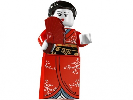 Лего Минифигурки 4-й выпуск 8804-2 Японка
