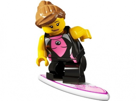 Лего Минифигурки 4-й выпуск 8804-5 Серфингистка