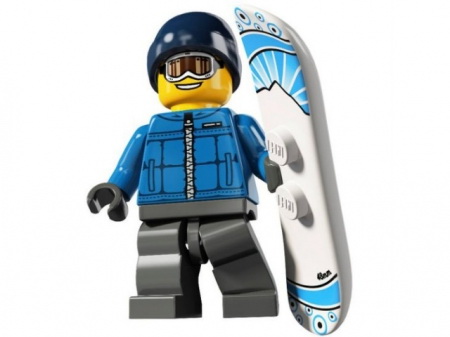 Лего Минифигурки 5-й выпуск 8805-16 Сноубордист