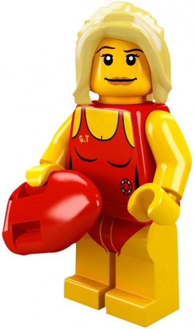 Лего Минифигурки 2-й выпуск 8684-7 Спасательница