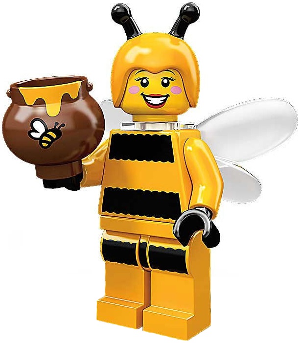 Лего Минифигурки 10-й выпуск 71001-7 Девочка в костюме пчелы