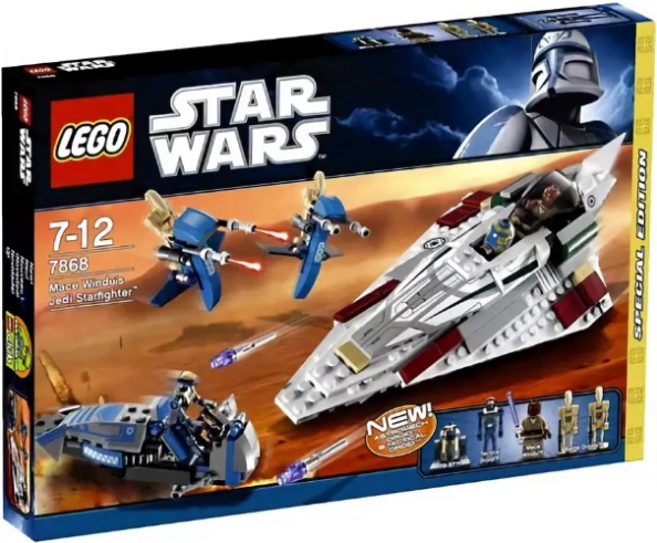 Лего Star Wars 7868 Звёздный истребитель Джедая Мейса Винду