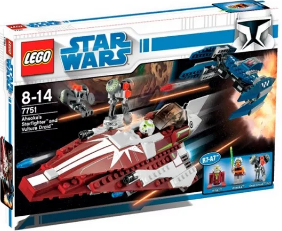 Лего Star Wars 7751 Звездный истребитель Асоки и Дроиды