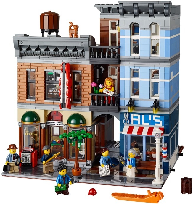 Лего гараж и дом