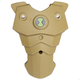 Dark Tan Large Figure Torso Cover with Ben 10 Omnitrix Pattern
