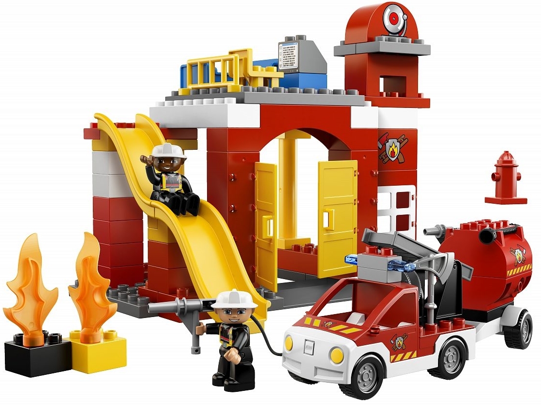 Лего дупло пожарная станция 6168